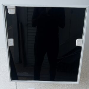 Báscula vidro preto | kit Branco